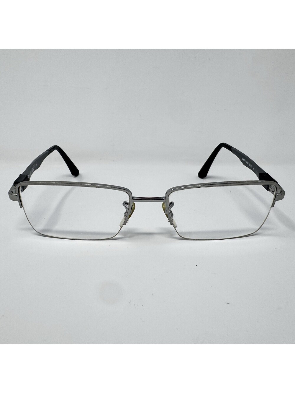 Ray-Ban RB6263 2502 Gunmetal Black Half Rim Eyeglass Frames 52-17-145